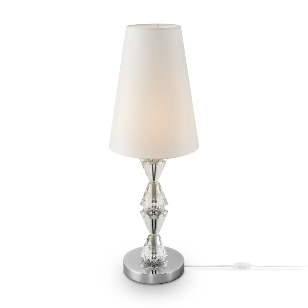 Florero bordlampe krom