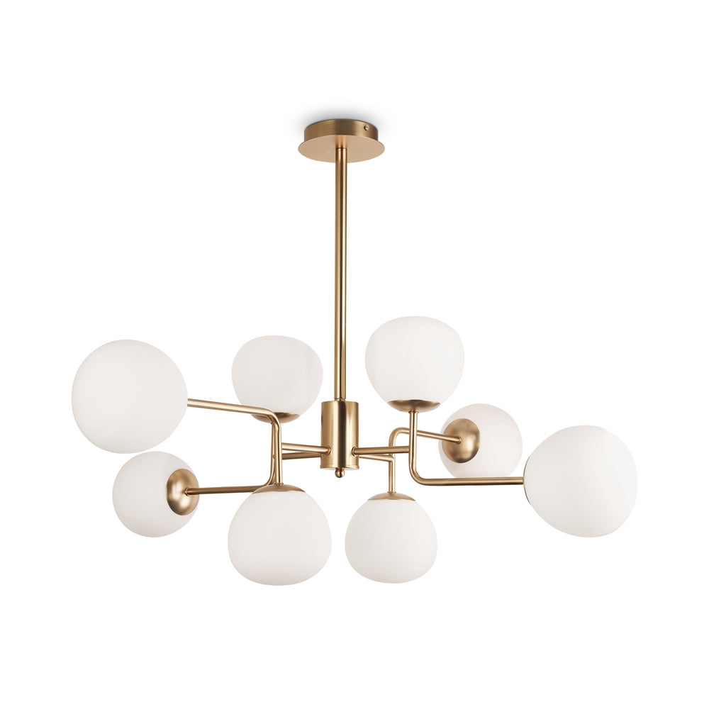 Erich Loftslampe messing hvid