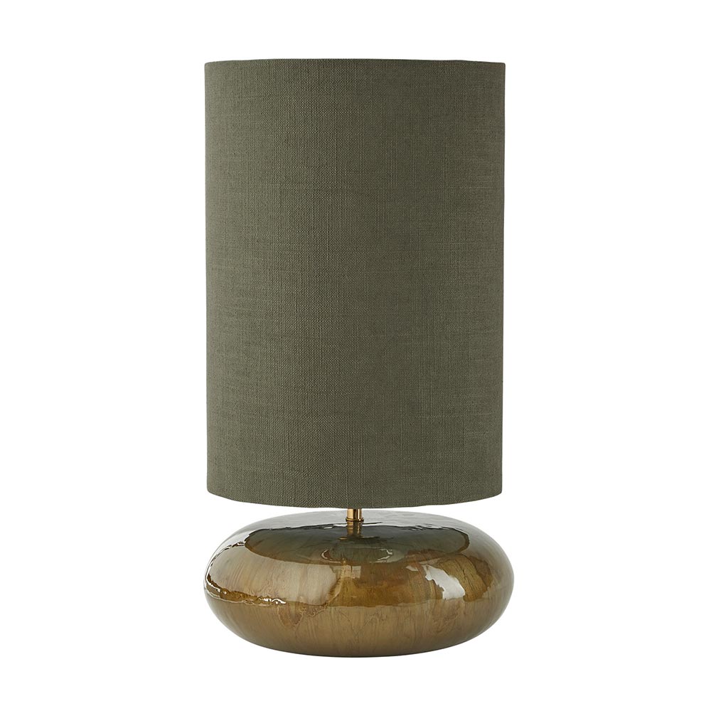 Senna Enamel bordslampa w. shade - ARMY