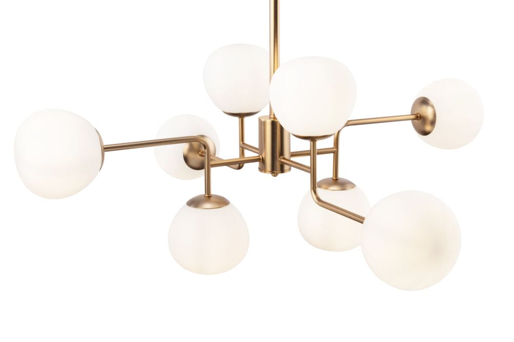 Erich Loftslampe messing hvid