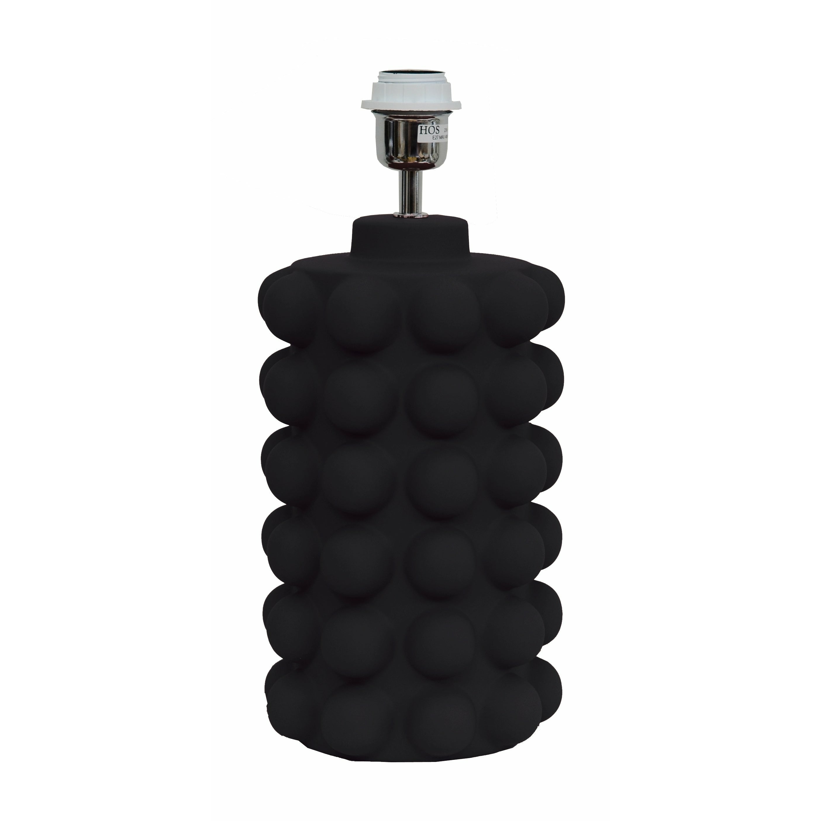 BUBBELS LAMPFOT BLACK MATTED - stor