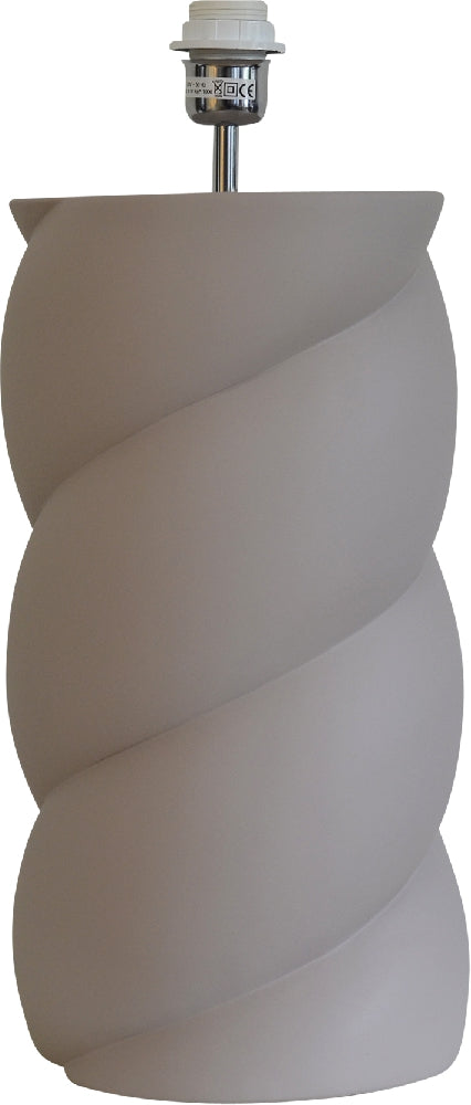 Swirl Lampfot - Greige
