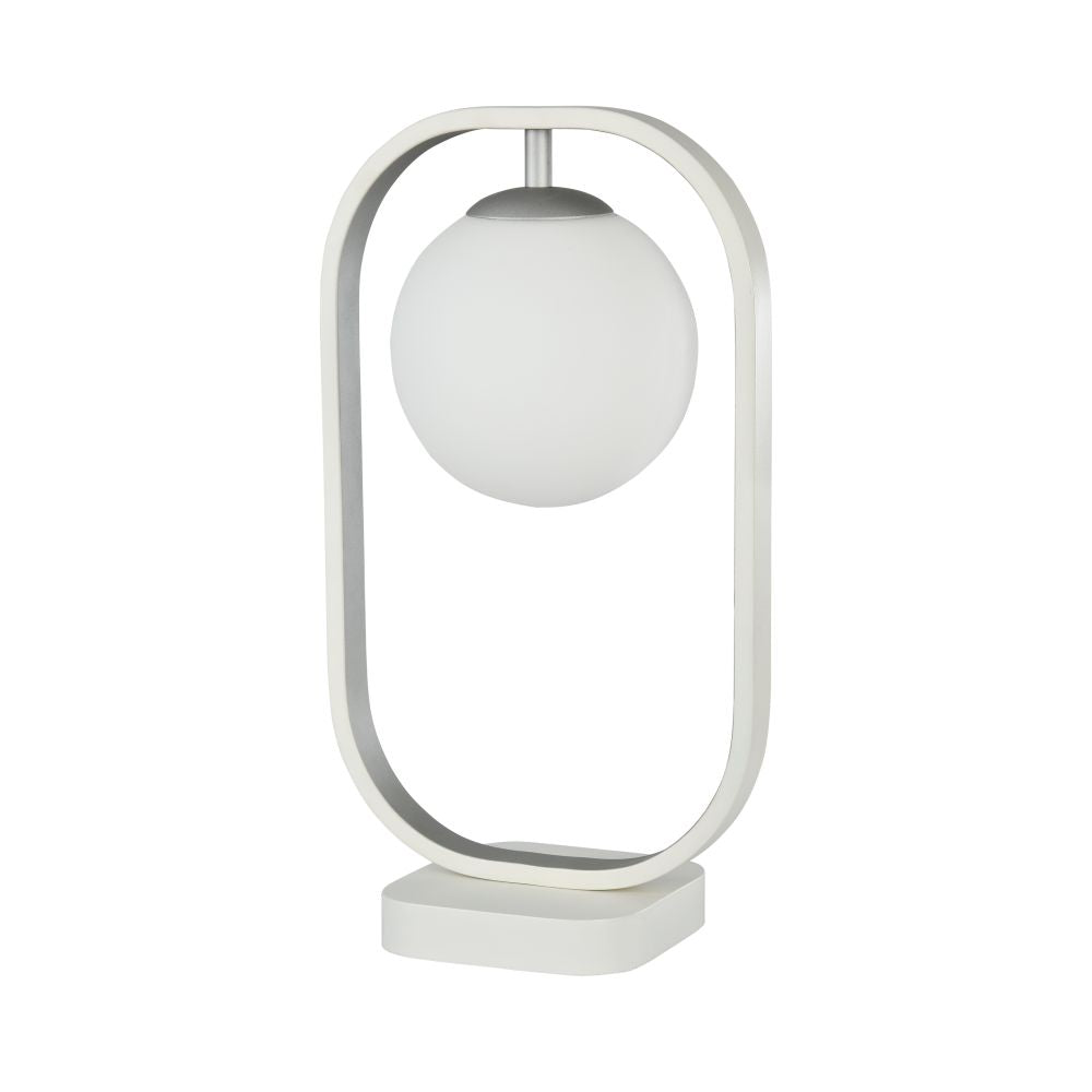 Avola bordslampa vit silver