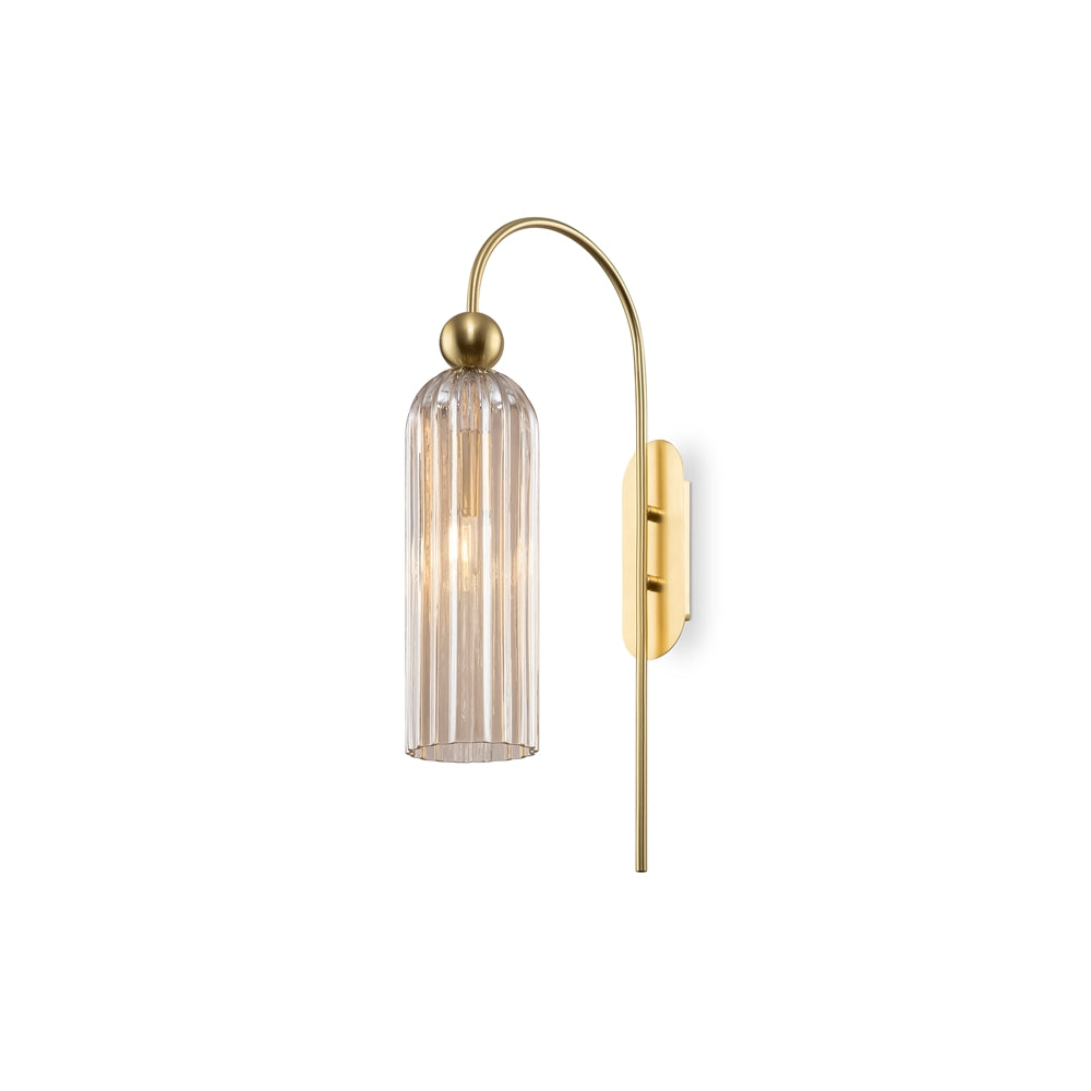 Antic vägglampa Cognac
