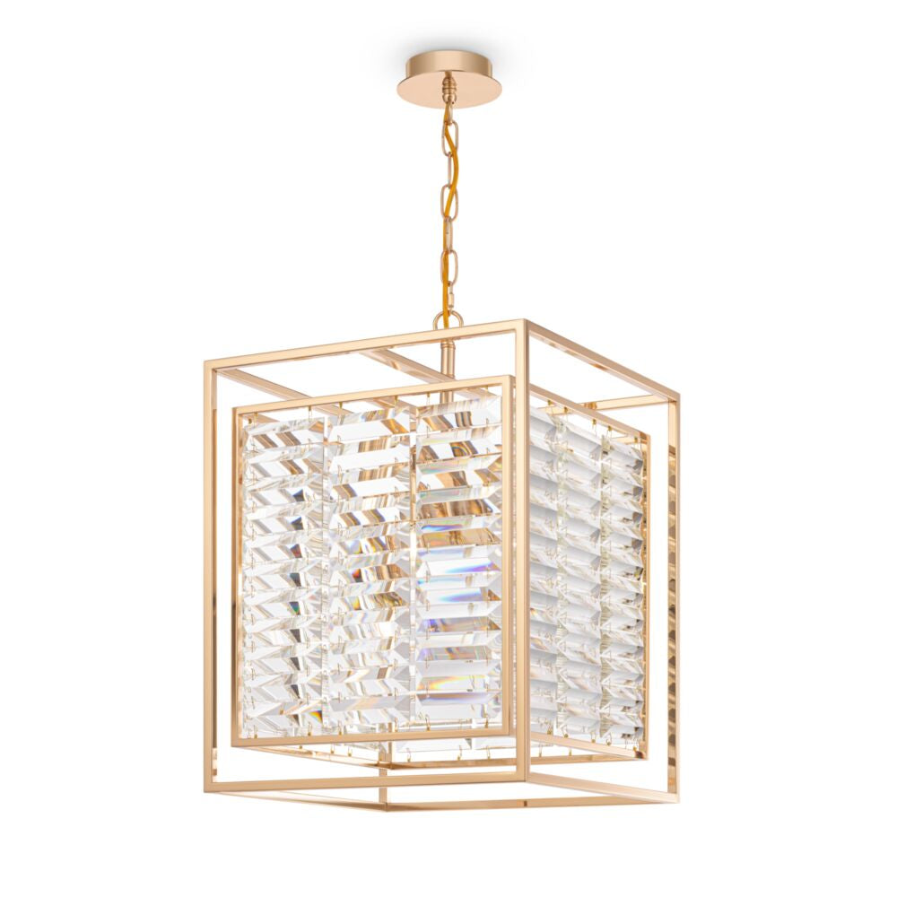 Tening loftslampe guld
