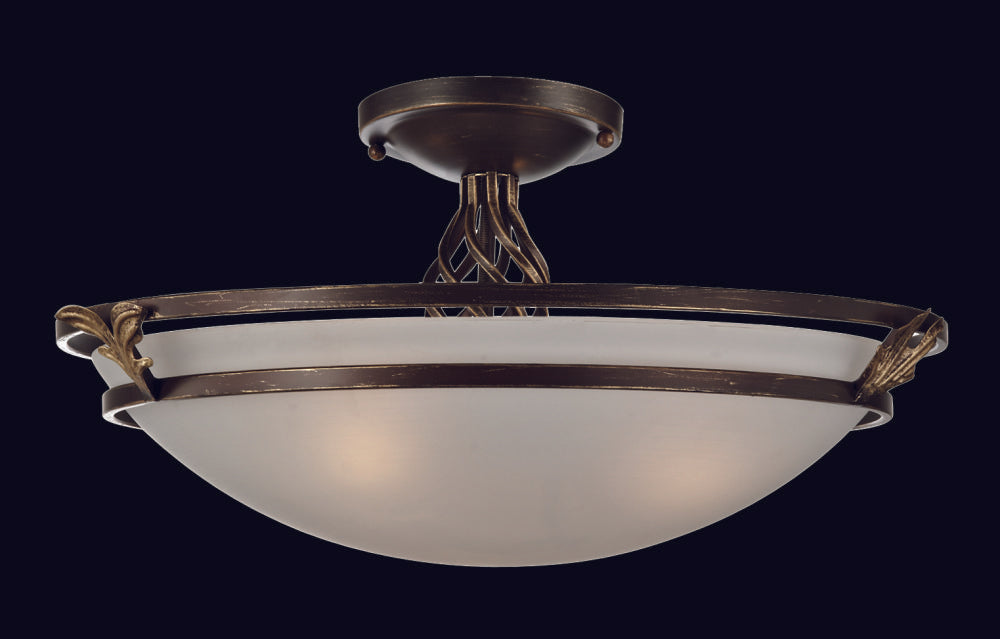 Kombiner loftslampe antik bronze