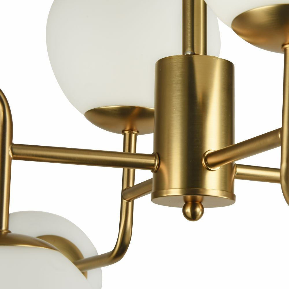 Erich Loftslampe messing hvid