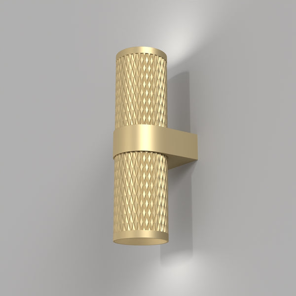 Fredde vägglampa mässing