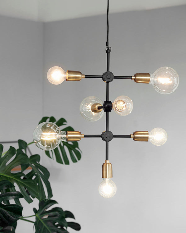 Lampa, Molecular, Svart/Mässing
