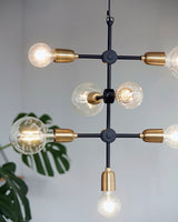 Lampa, Molecular, Svart/Mässing