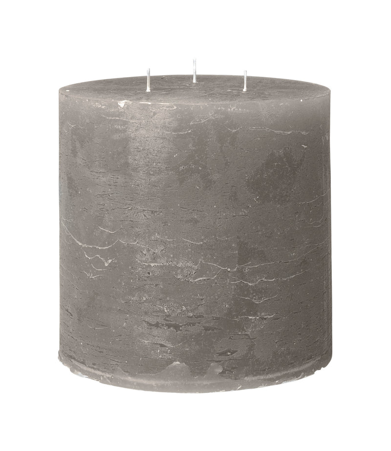 Rustic candle GRAU