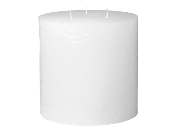 Rustic candle WHITE
