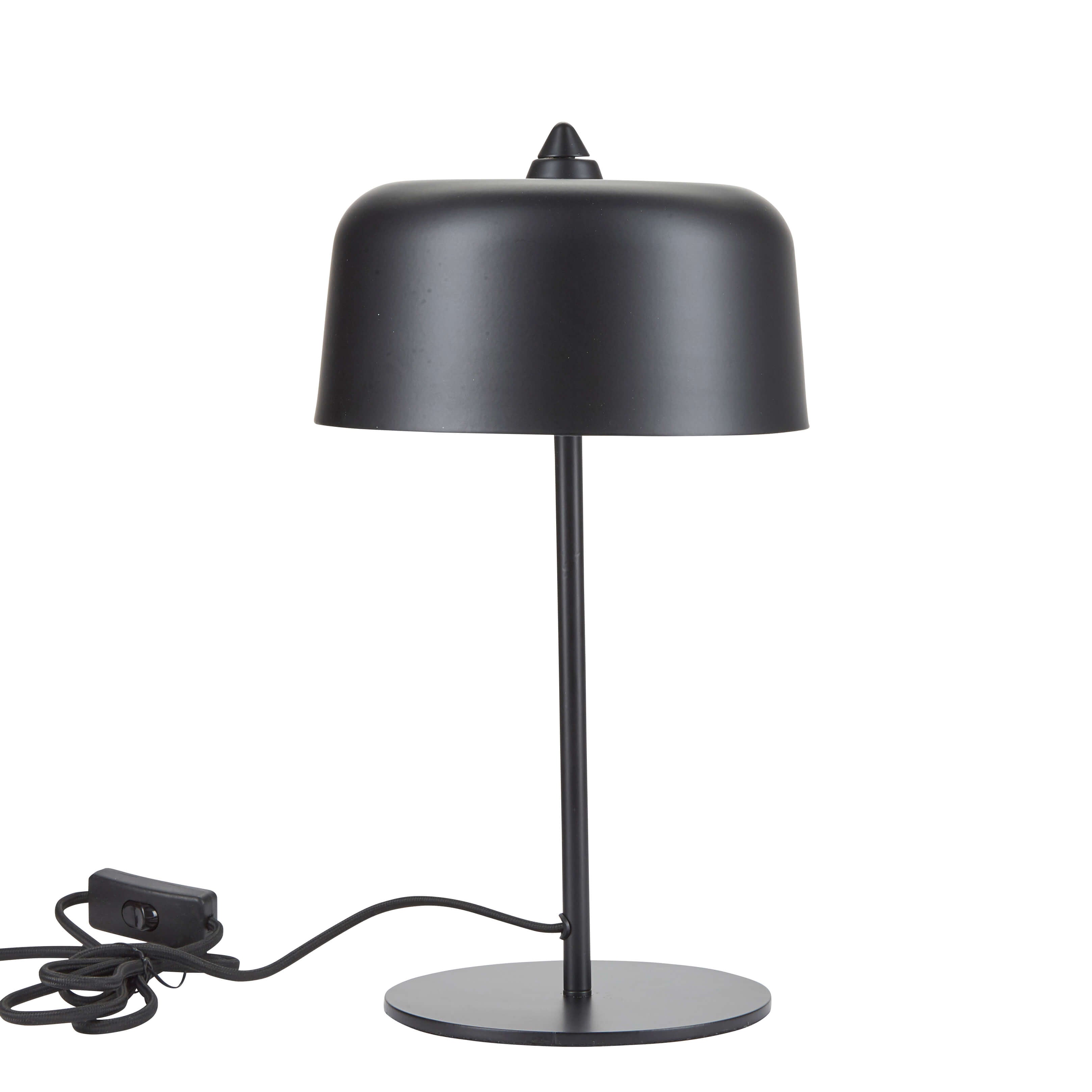 Bordlampe malet sort