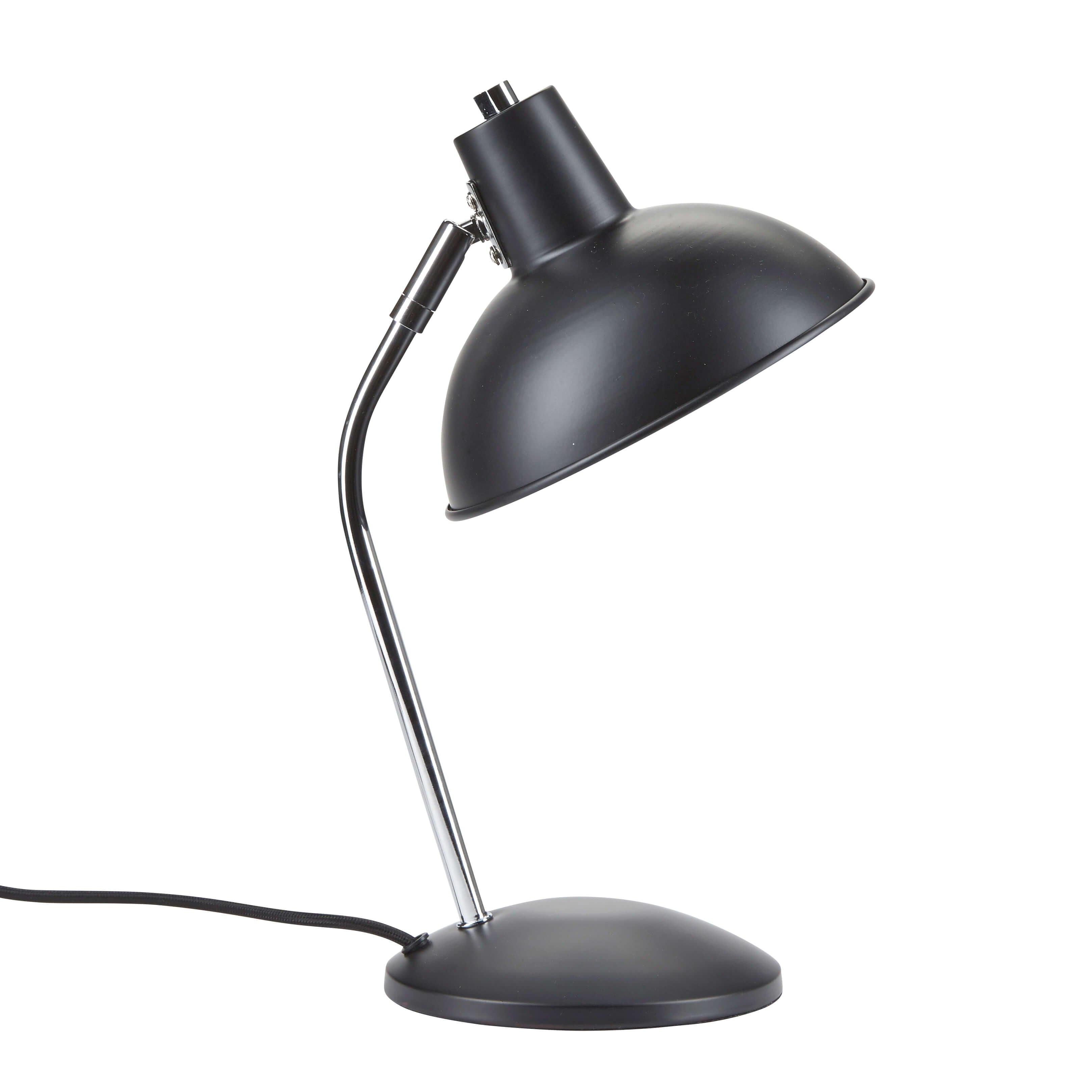 Bordlampe kontor sort