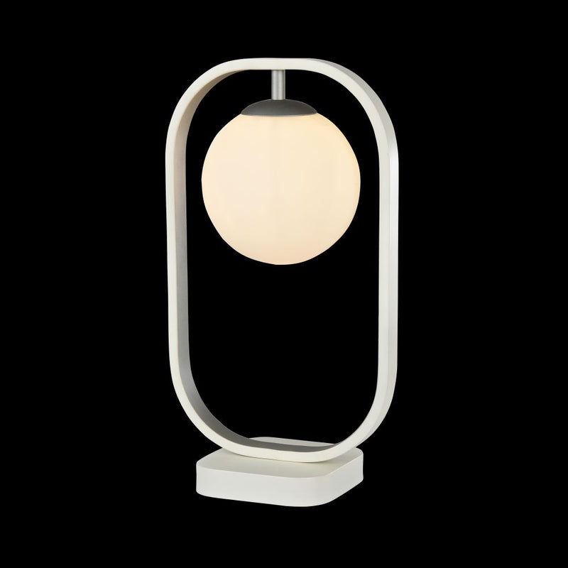 Avola bordslampa vit silver
