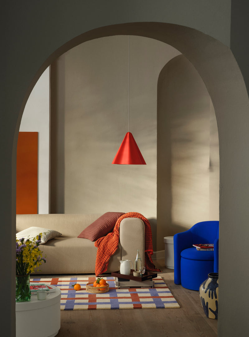 Skirt Pendant Lamp röd stor