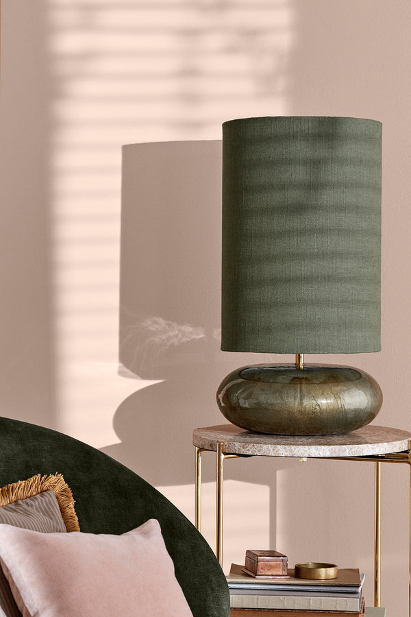 Senna Enamel bordslampa w. shade - ARMY