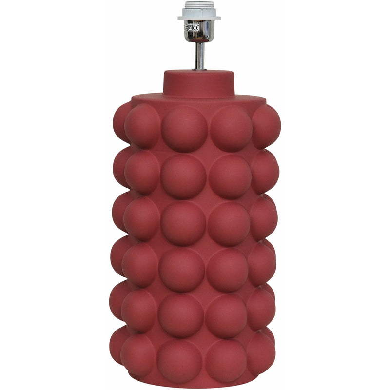BUBBELS LAMPFOT WELCOMING RED - stor