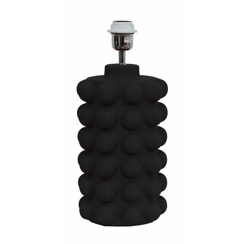 BUBBELS LAMPFOT BLACK MATTED - stor