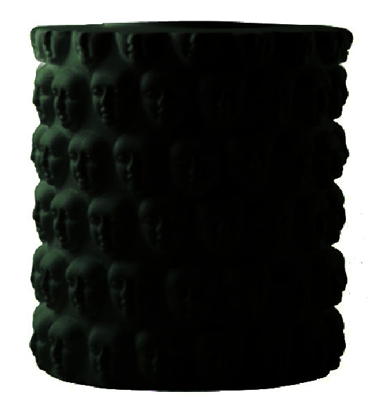 Faces Vase Small Black