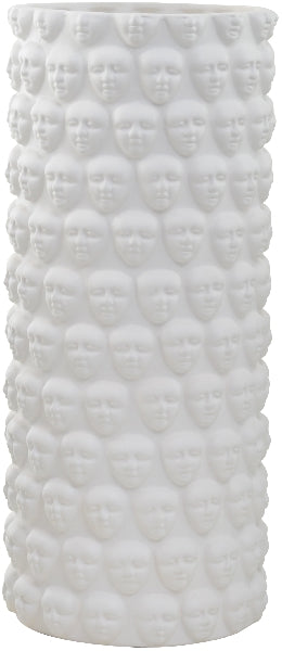 Faces Vase Large White