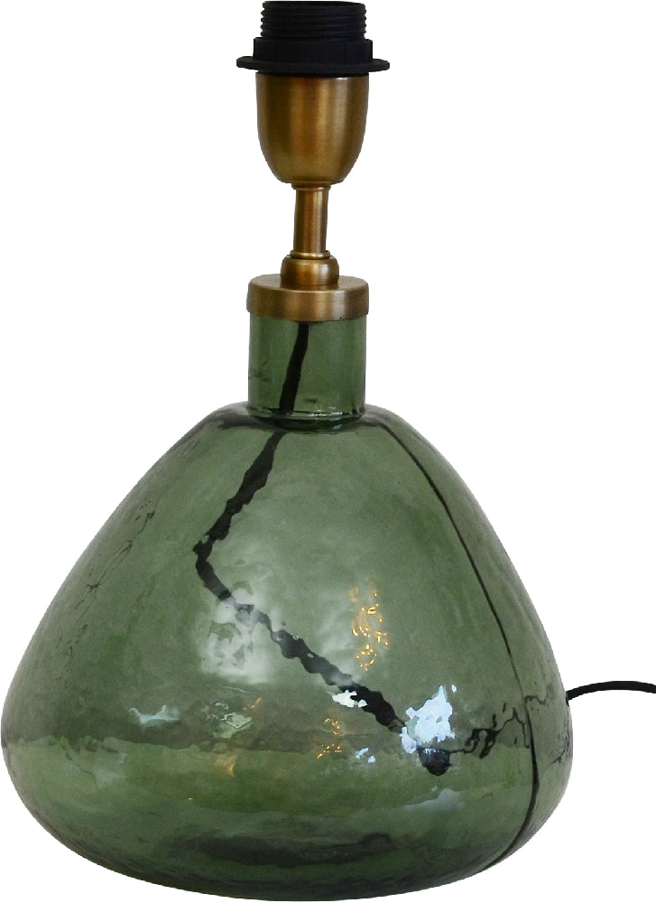 Murano Bordlampe Flaske Grøn