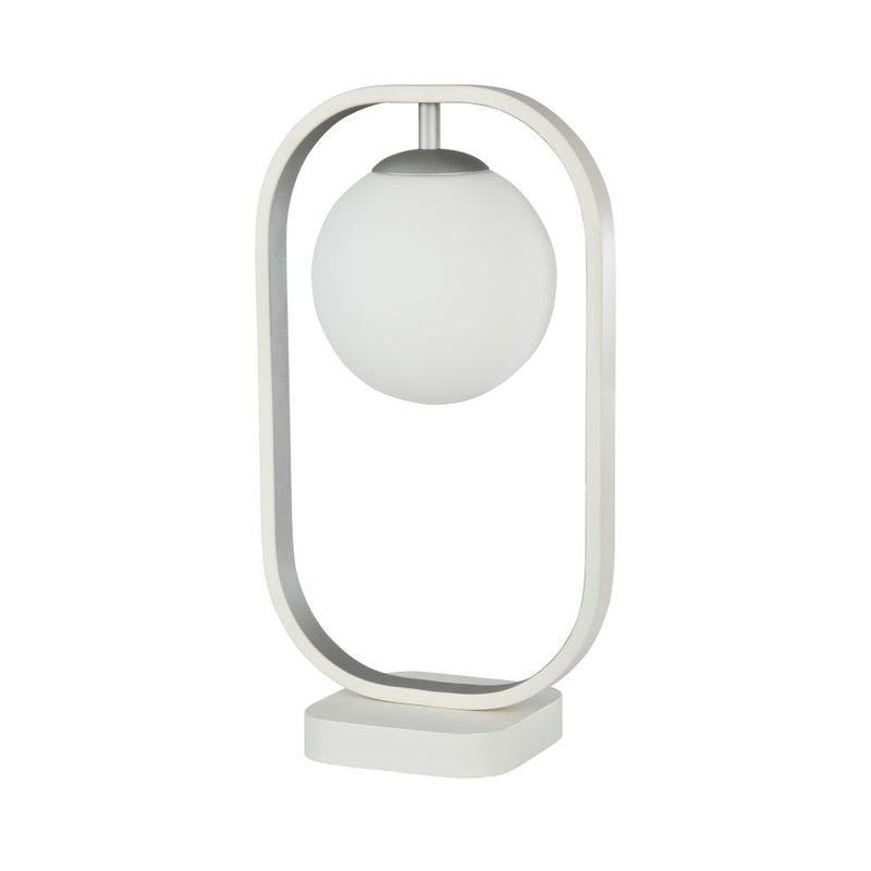 Avola bordslampa vit silver