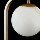 Avola bordslampa vit guld