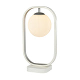 Avola bordslampa vit silver