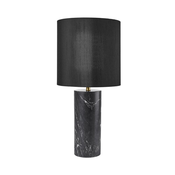Ella Marble Lamp Pure Black w. Noir shade