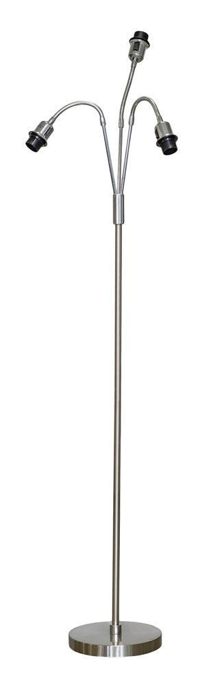 Kurtan 3 golvlampa mattad silver