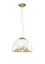 Mountain View - taklampa amber/gold