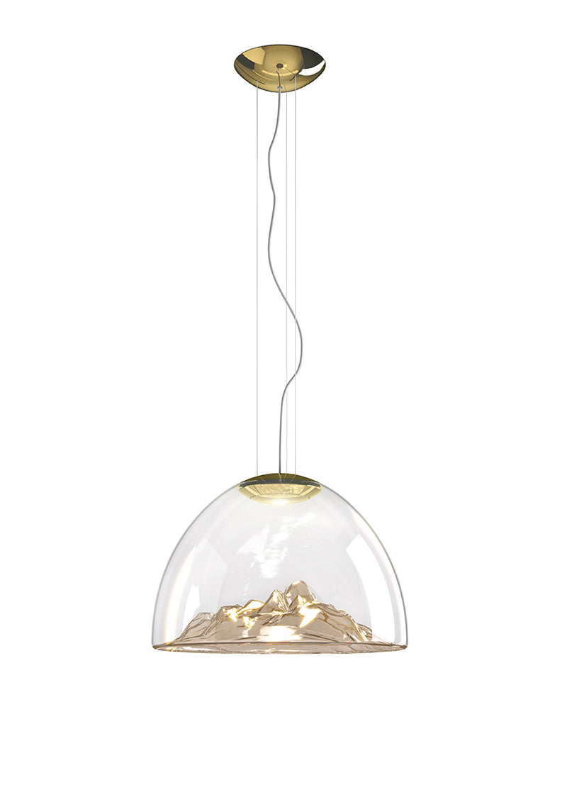Mountain View - taklampa amber/gold