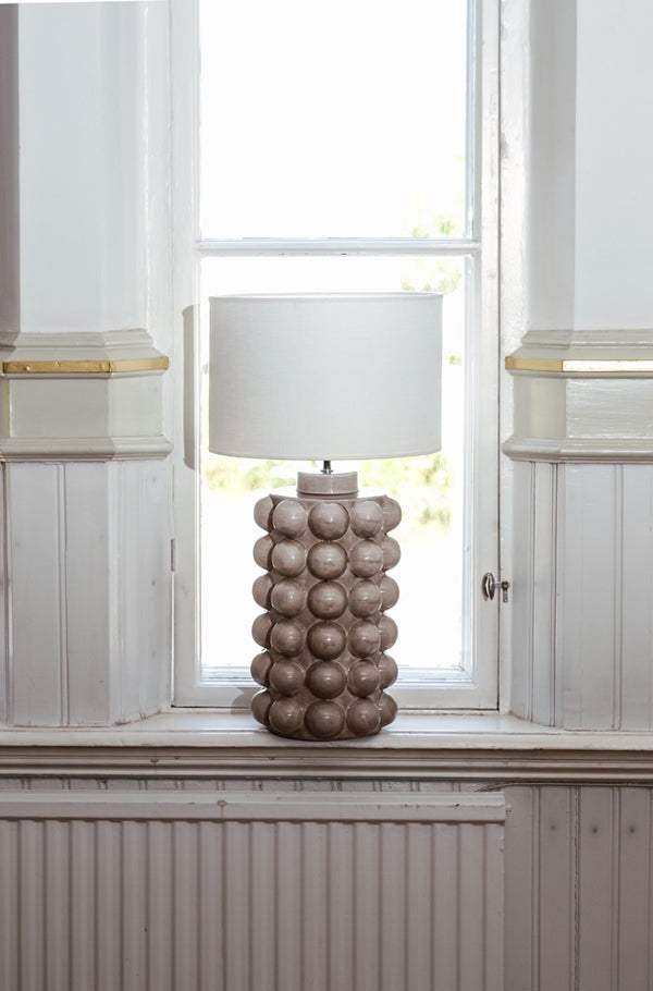 BUBBELS LAMPFOT BROOKEN GREY - stor