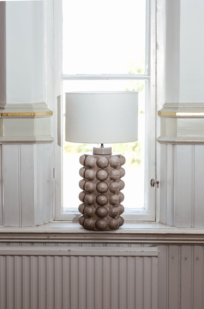 BUBBELS LAMPFOT BROOKEN GREY - stor