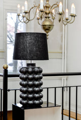 BUBBELS LAMPFOT BLACK MATTED - stor