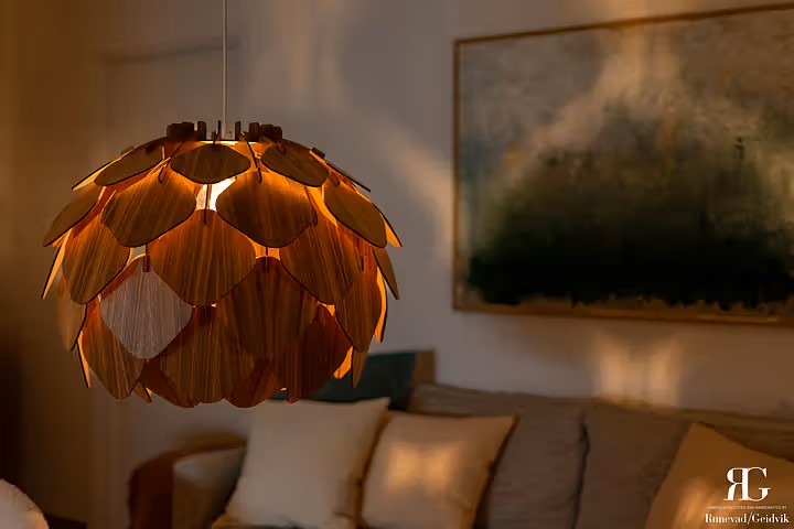 GETTERÖN TAKLAMPA - Large Valnöt
