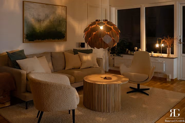 GETTERÖN TAKLAMPA - MEDIUM Valnöt