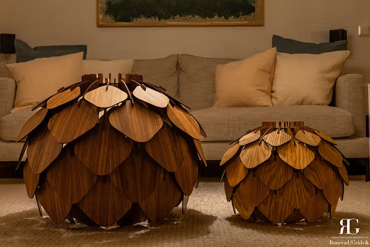 GETTERÖN TAKLAMPA - MEDIUM Valnöt