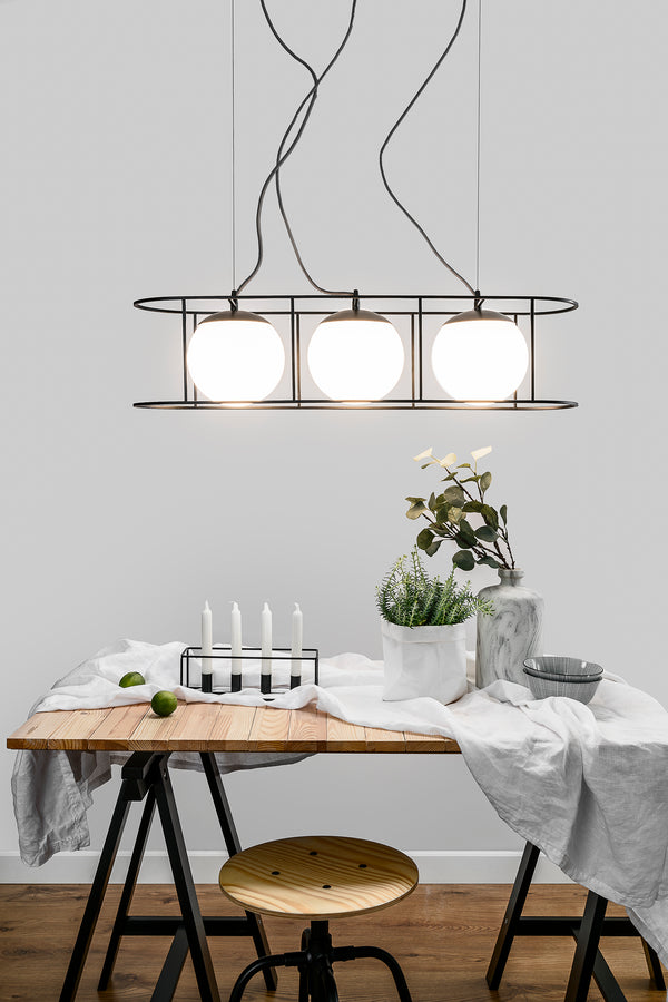 Kuglo D Taklampa svart