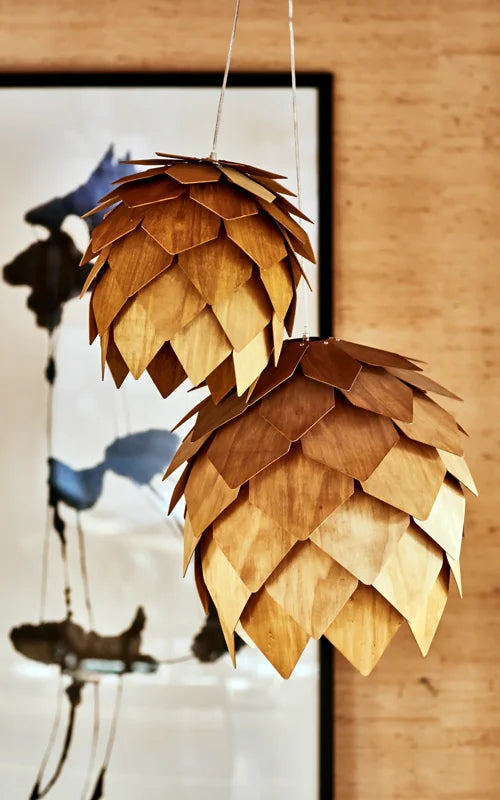 Cone Taklampa - brun stor