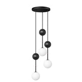 OIO A 3P Black Triple Ceiling Lamp / Plafond med mässing
