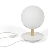 PLAAT ST BORDSLAMPA VIT/GULD