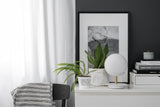 PLAAT ST BORDSLAMPA VIT/GULD