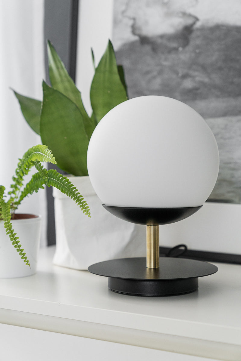 Plaat ST bordslampa SVART/GULD