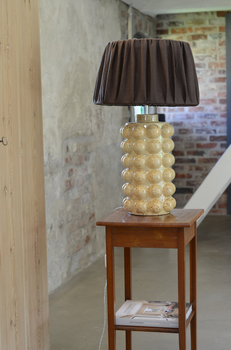 BUBBELS LAMPFOT L CARAMEL - stor