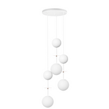OIO A 3P White Triple Ceiling Lamp / Plafond med mässing