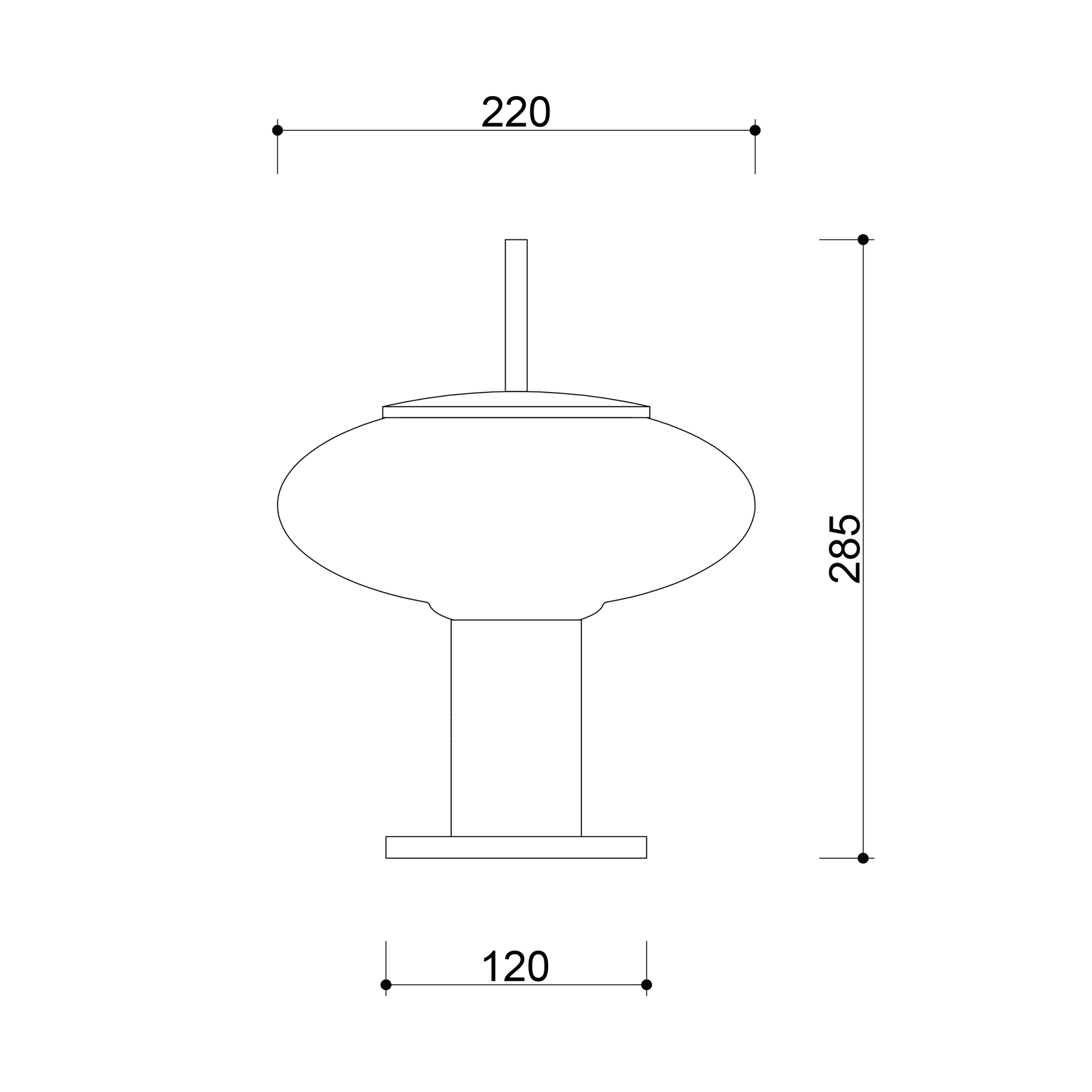 Torni ST - Bordlampe sort