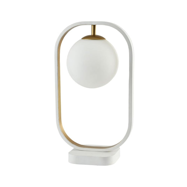 Avola bordslampa vit guld