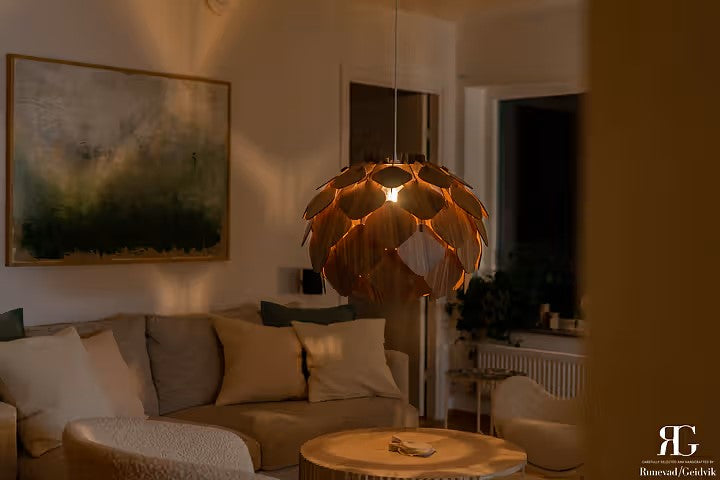 GETTERÖN TAKLAMPA - Large Valnöt